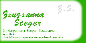 zsuzsanna steger business card